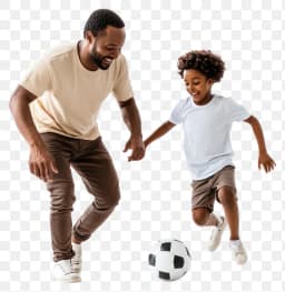 Kid playing football